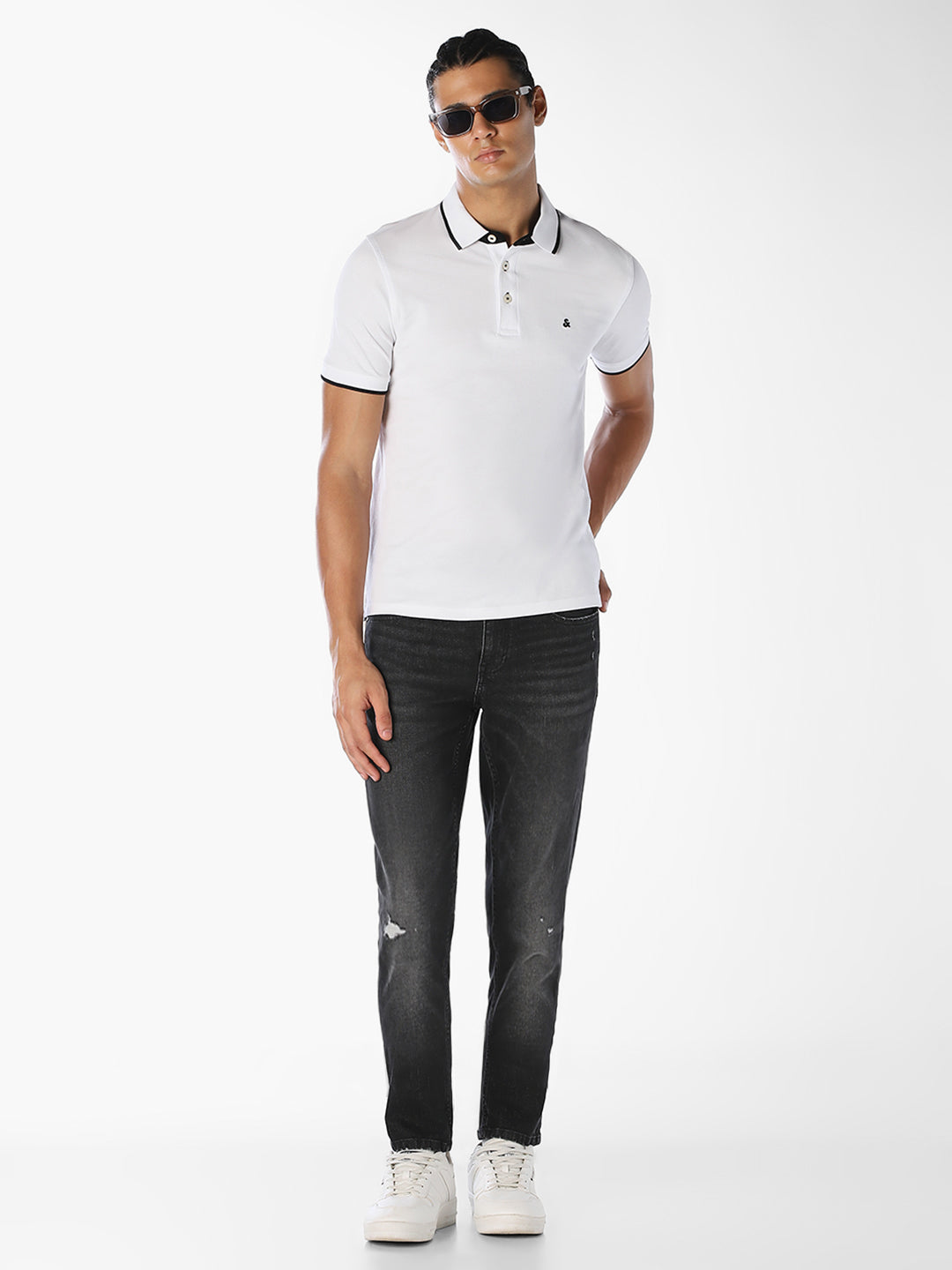 Black Washed Glenn Slim Fit Jeans