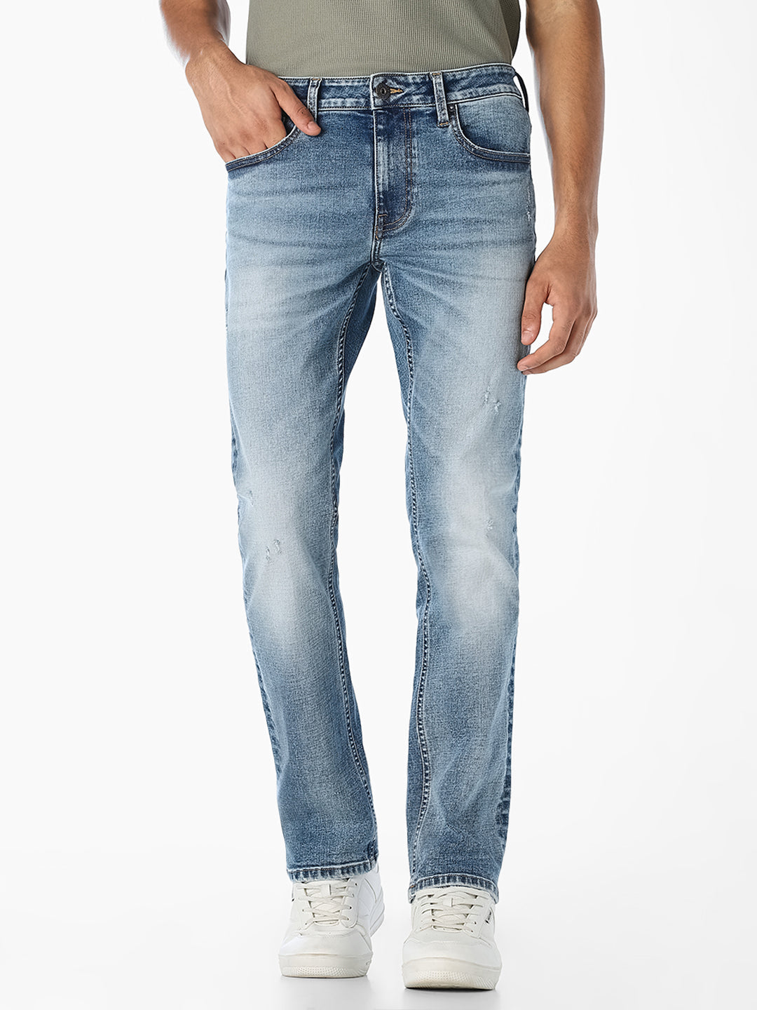 Light Blue Regular Fit Jeans