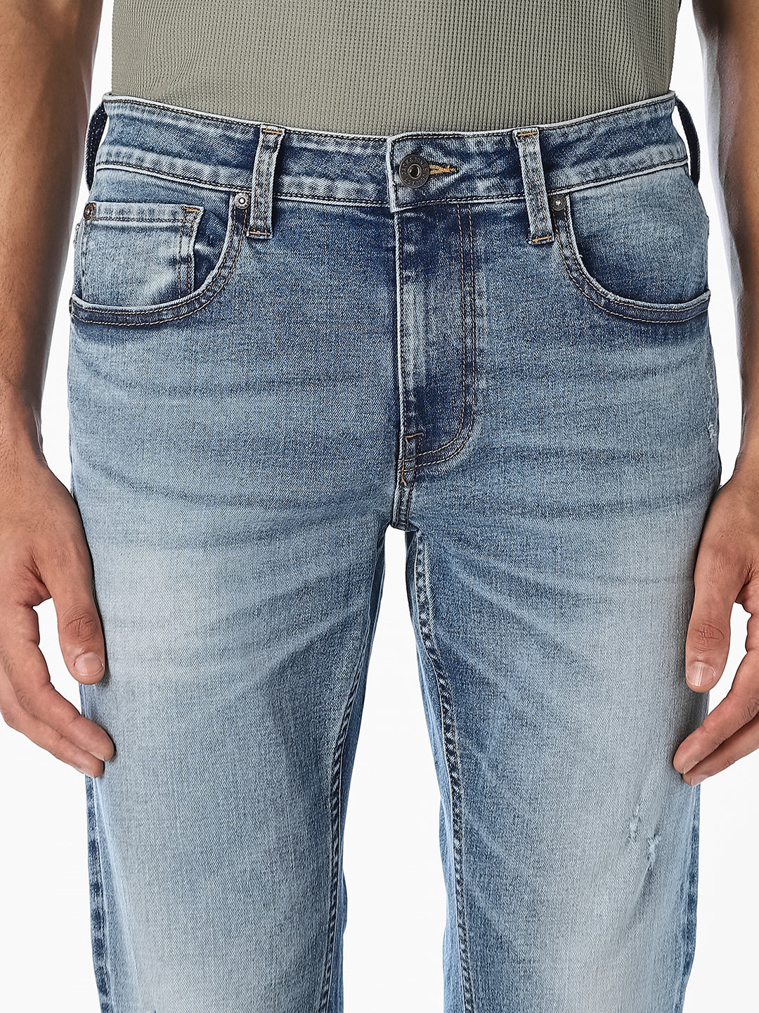 Light Blue Regular Fit Jeans