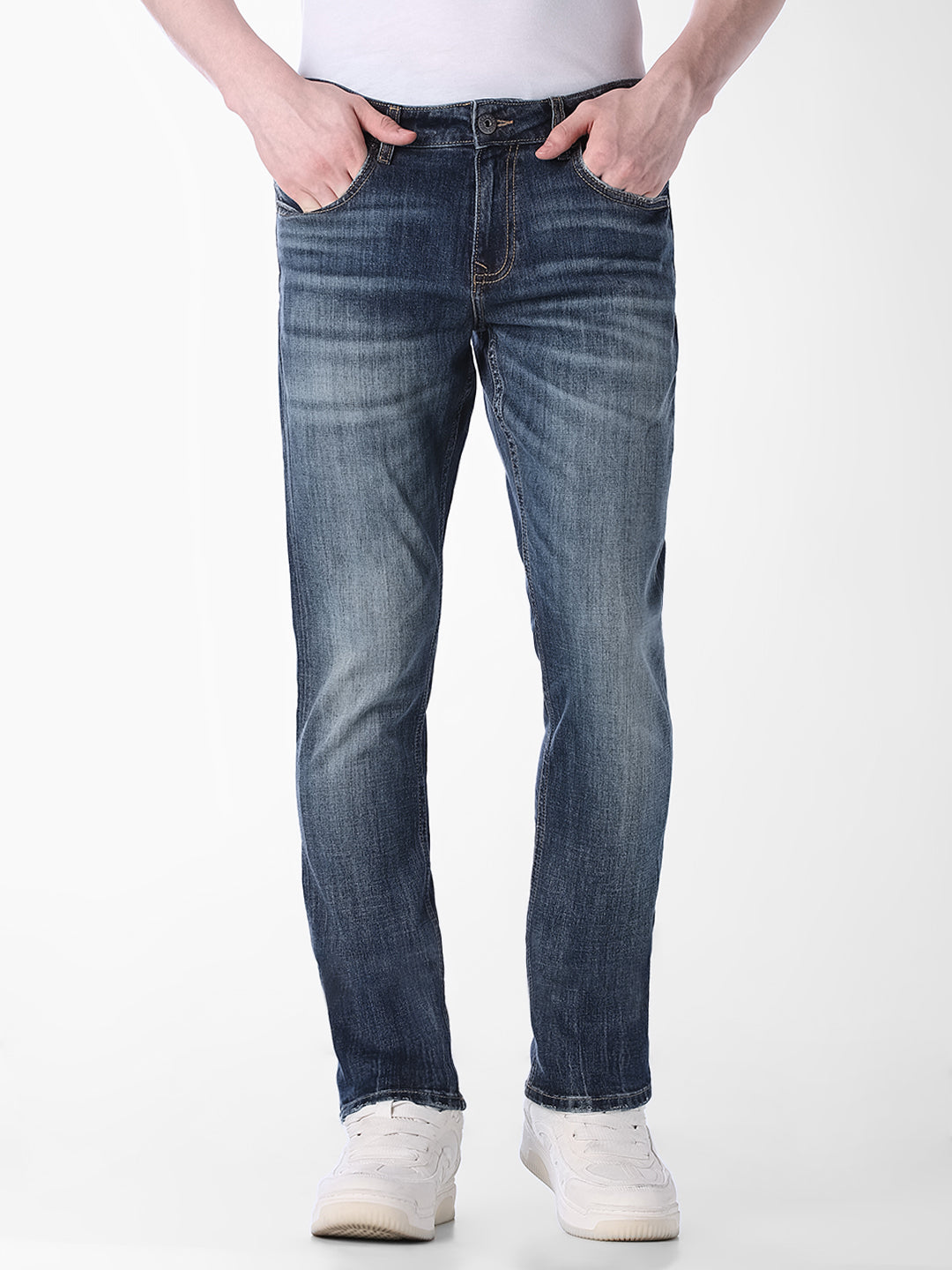 Blue Low Rise Glenn Slim Fit Jeans