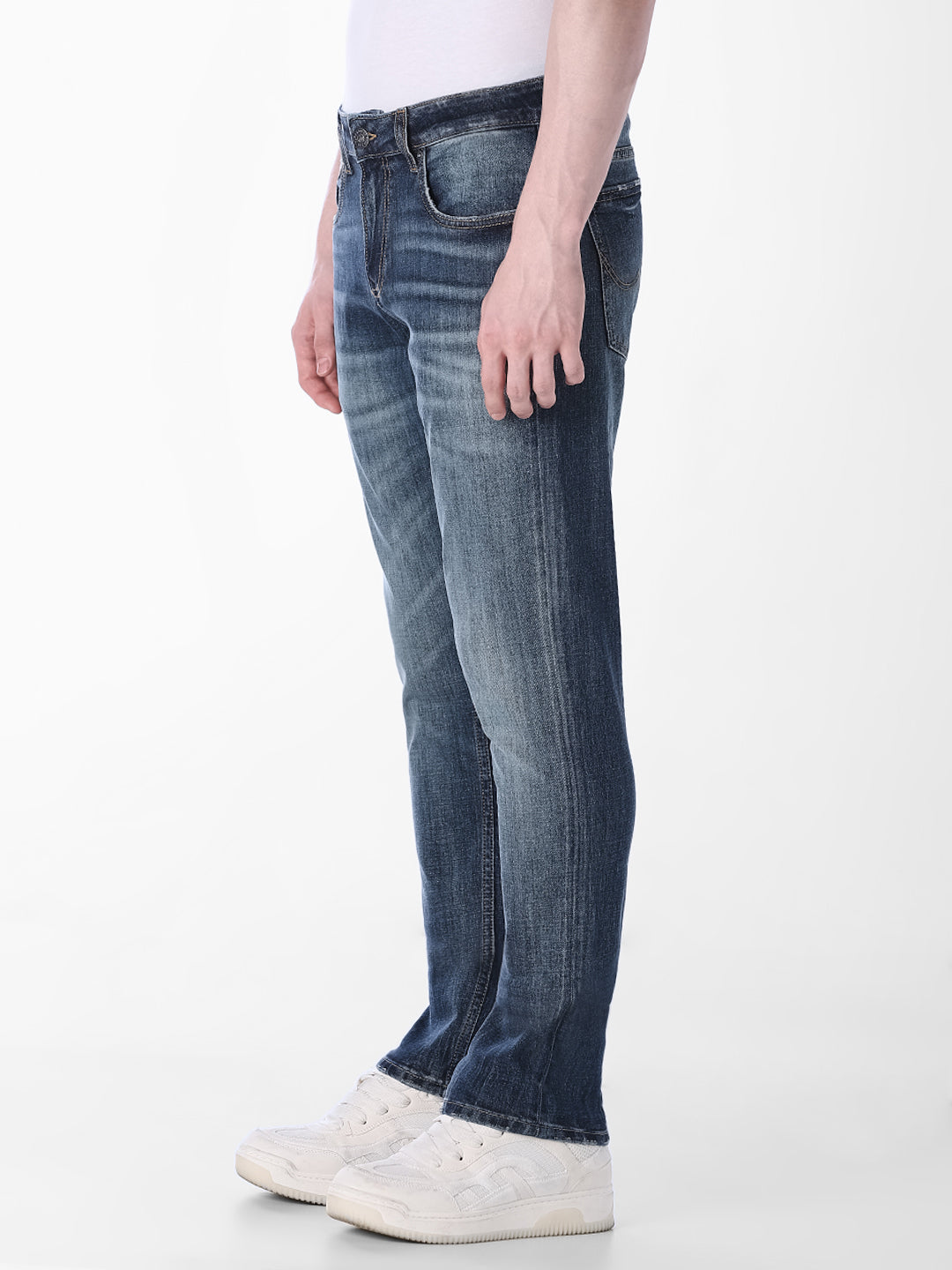 Blue Low Rise Glenn Slim Fit Jeans