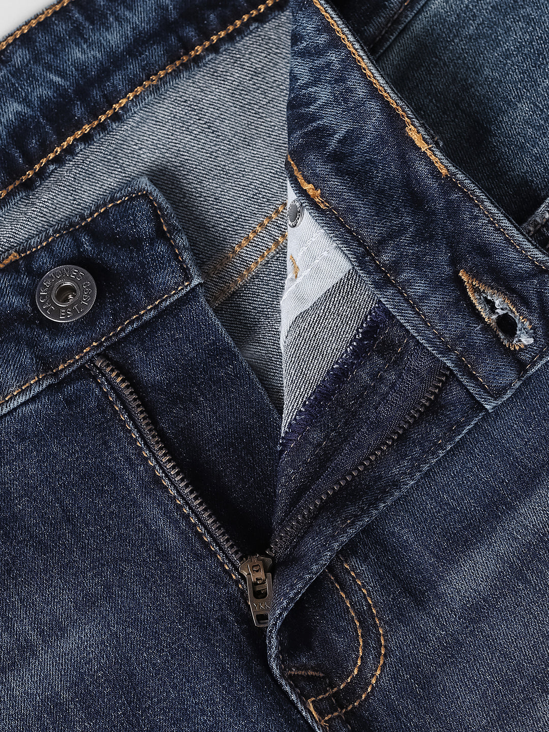 Blue Low Rise Glenn Slim Fit Jeans