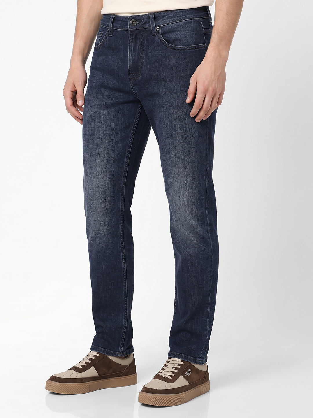 Blue 5 Pocket Regular Fit Jeans