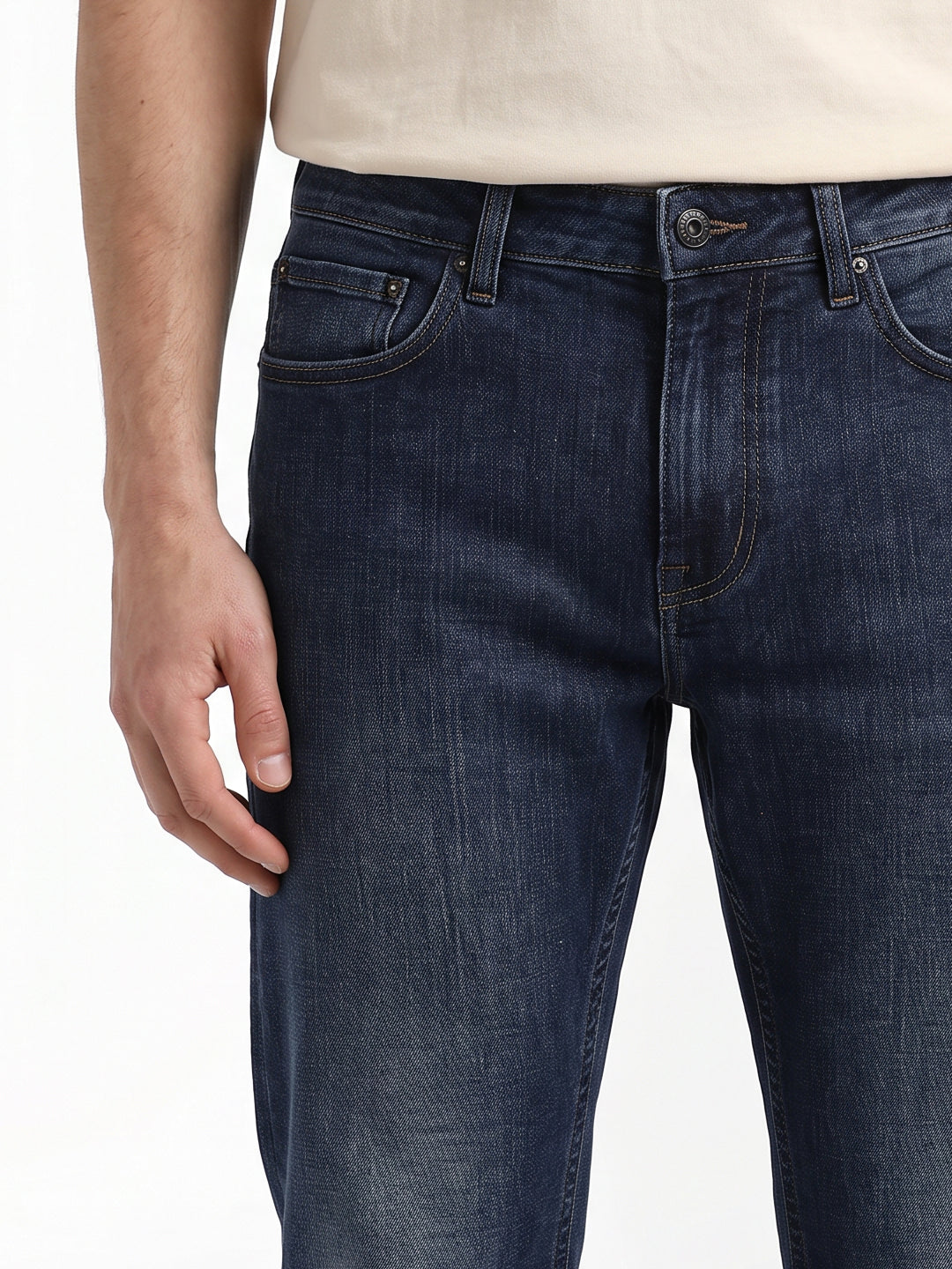 Blue 5 Pocket Regular Fit Jeans