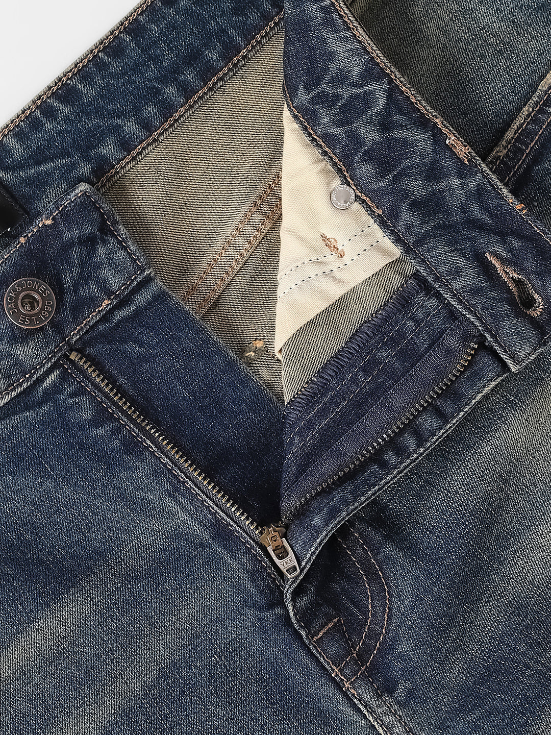 Blue Faded Bootcut Jeans