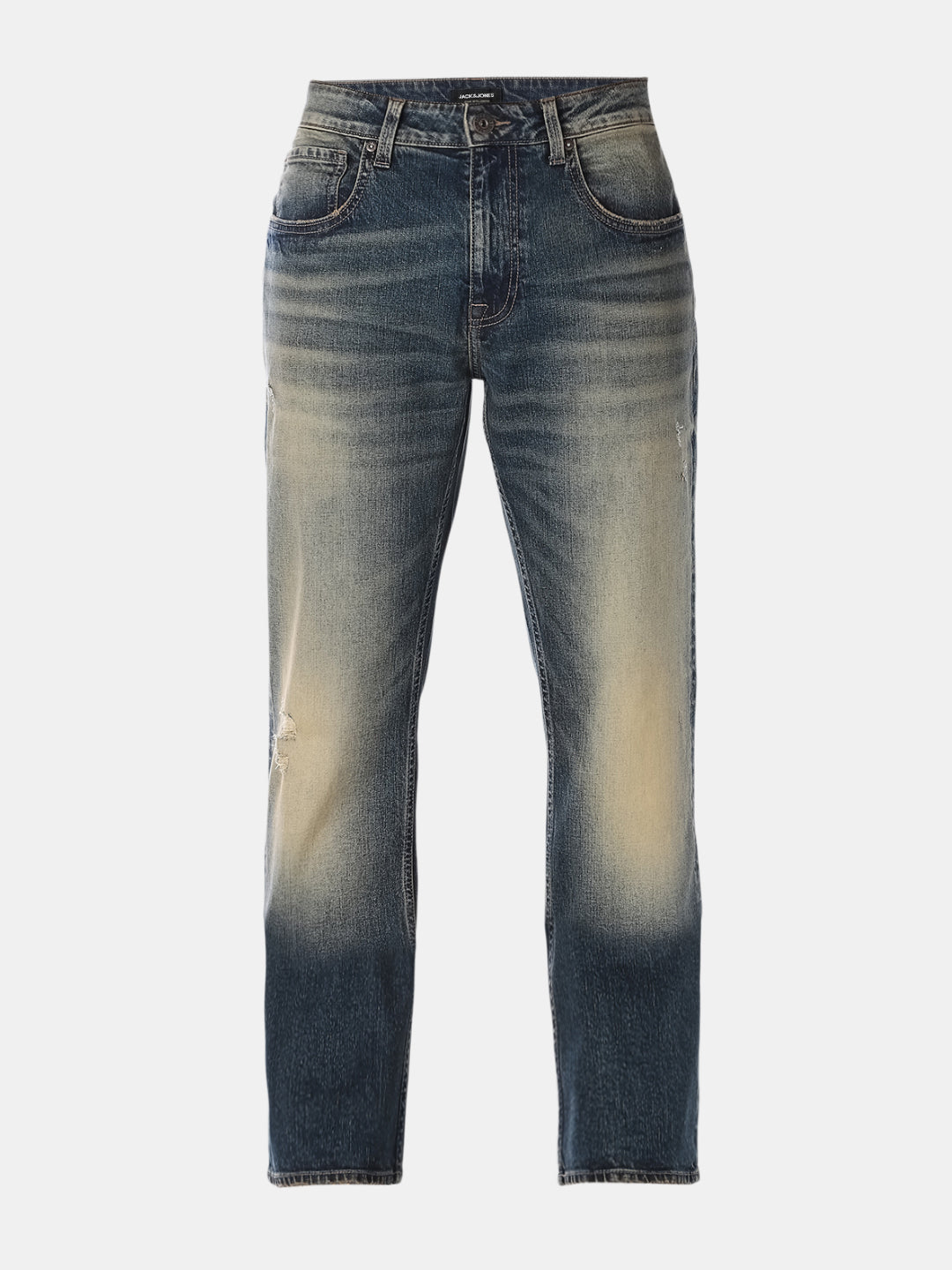 Blue Faded Bootcut Jeans