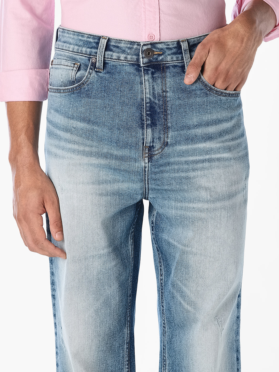 Light Washed Dario Loose Fit Jeans