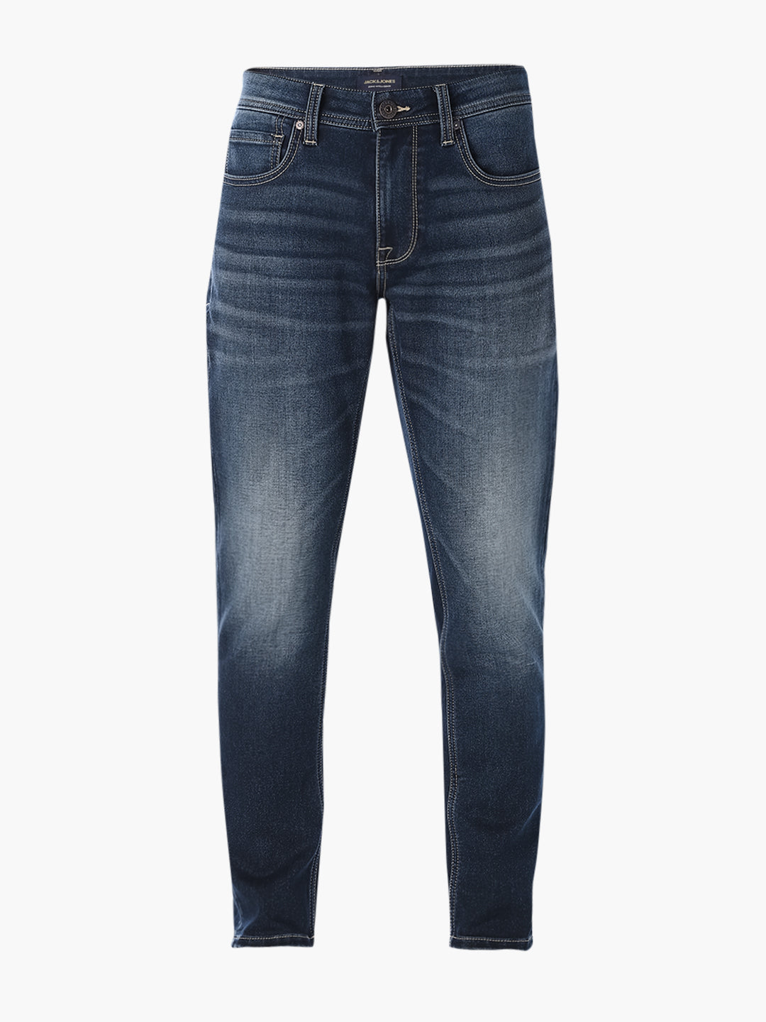 Blue Low-Rise Brak Slim Cropped Jeans