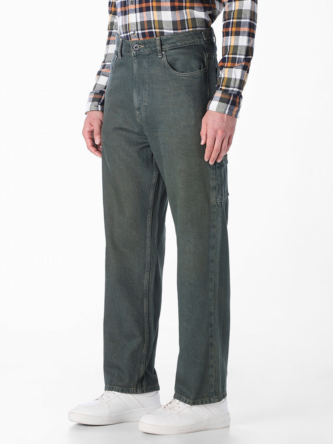 Green Dario loose Fit Jeans