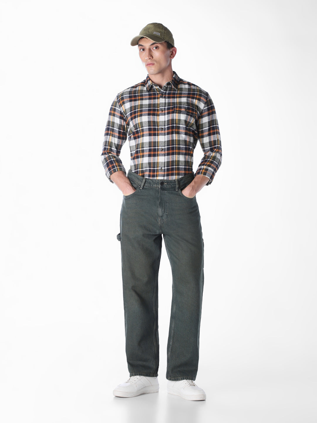 Green Dario loose Fit Jeans
