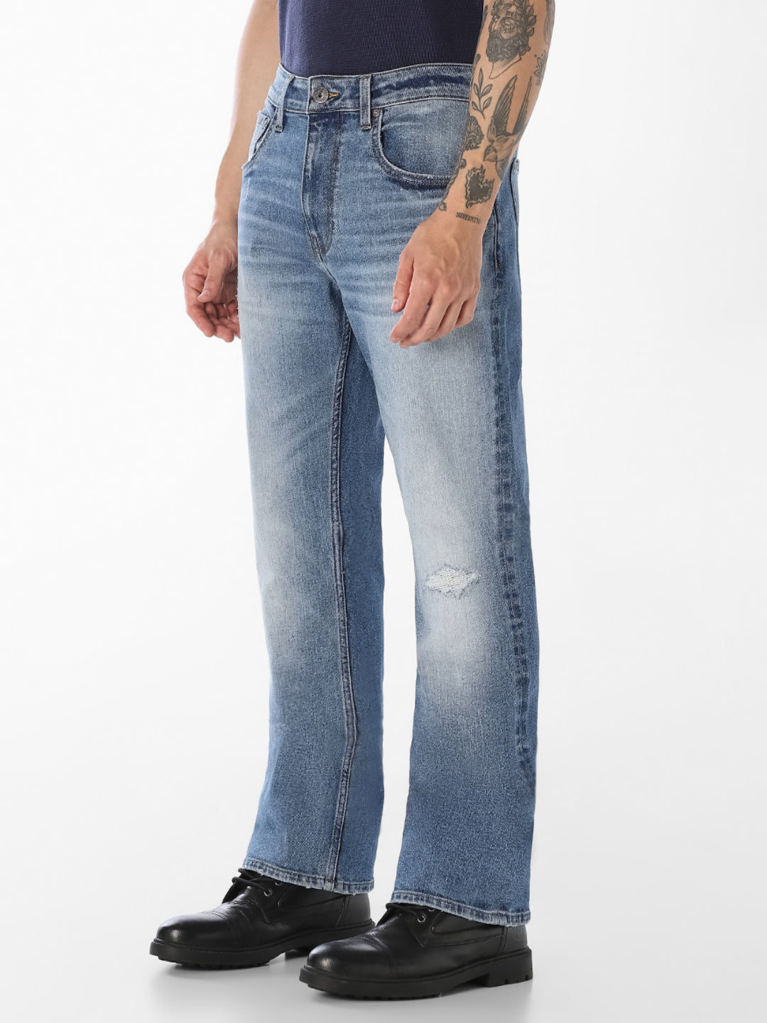 Light Wash Cliff Bootcut Jeans