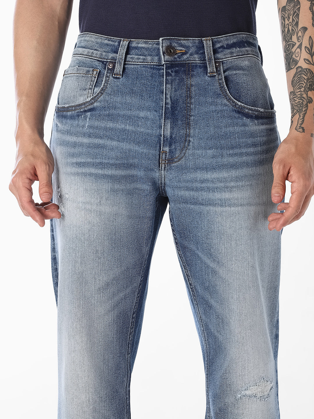 Light Wash Cliff Bootcut Jeans
