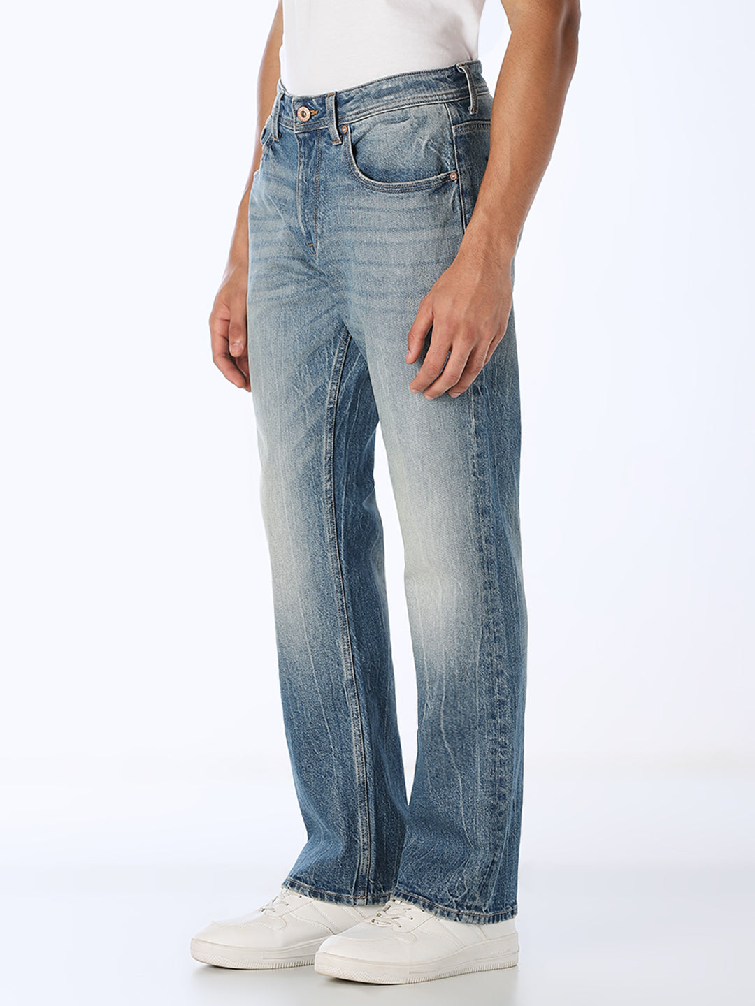 Vintage Light Wash Bootcut Jeans