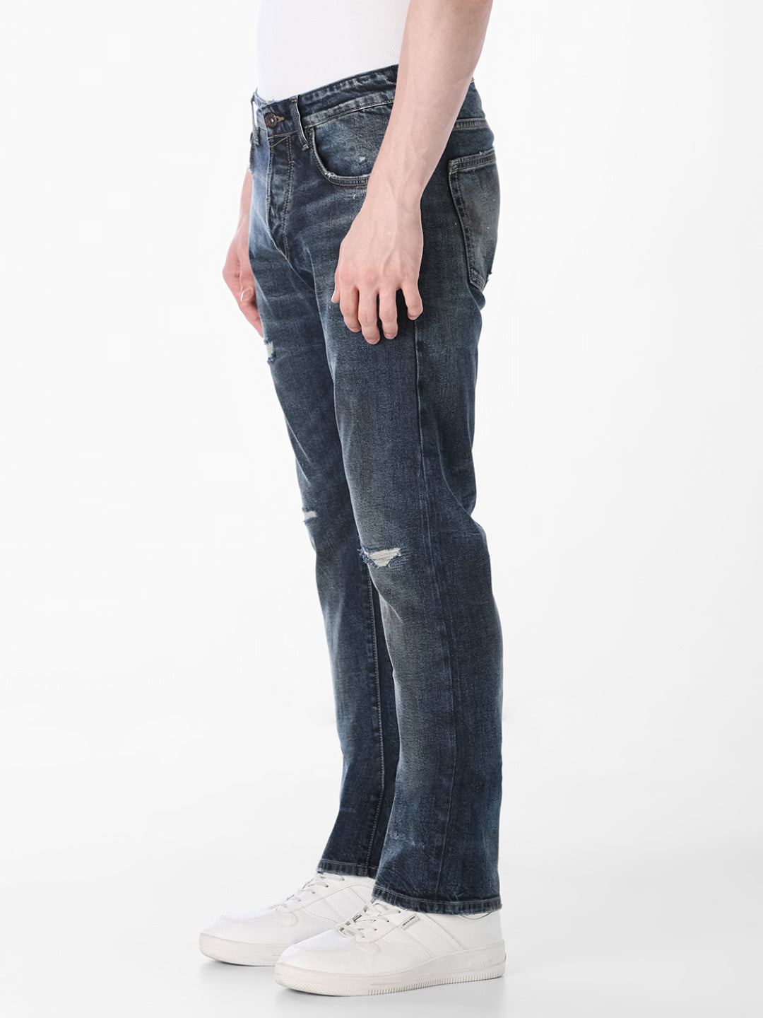 Distressed Clark Regular Fit Jeans