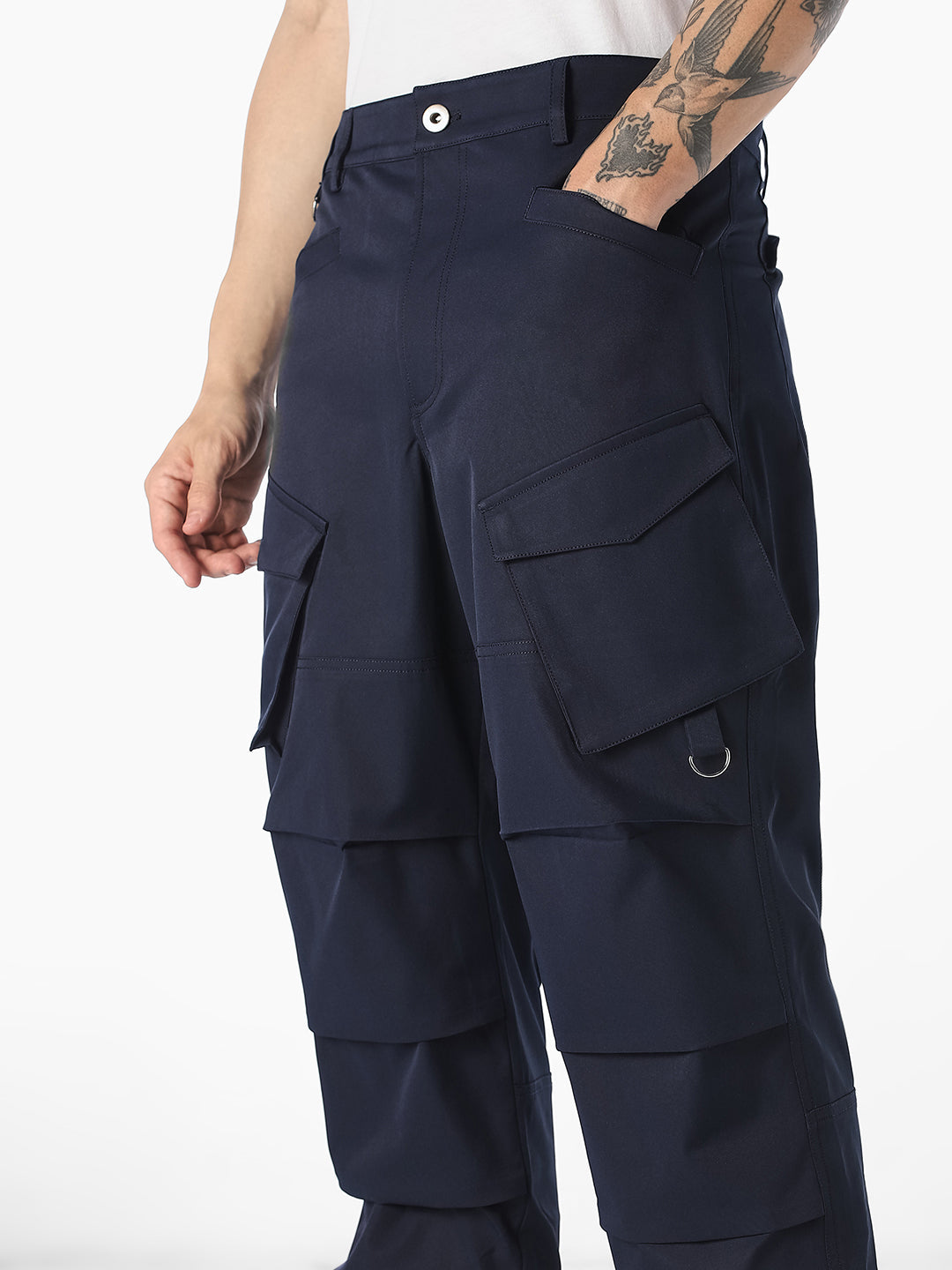 Navy Blue Cargo Pants
