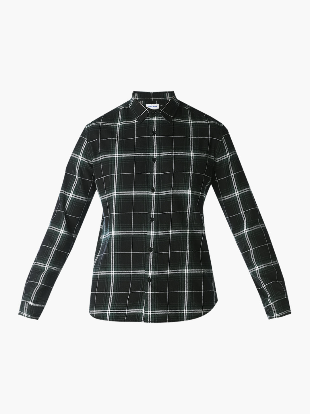 Green Check Print Shirt