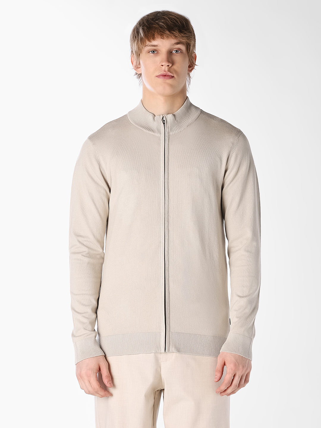 Full-zip Knit