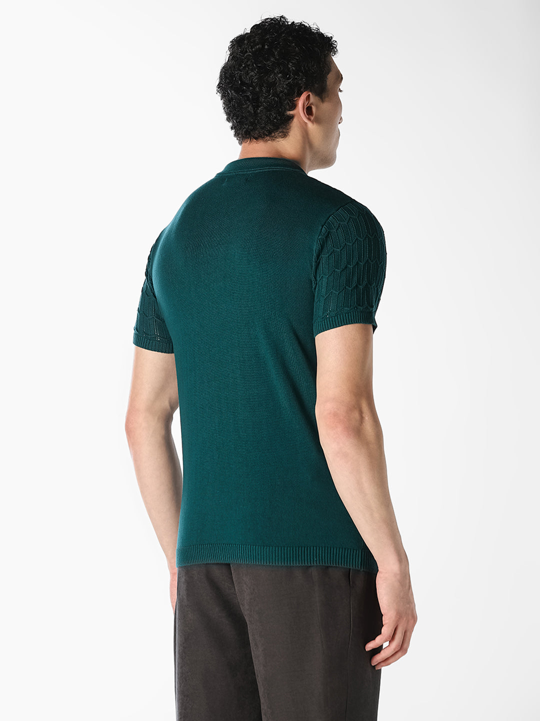 Green Knitted Polo