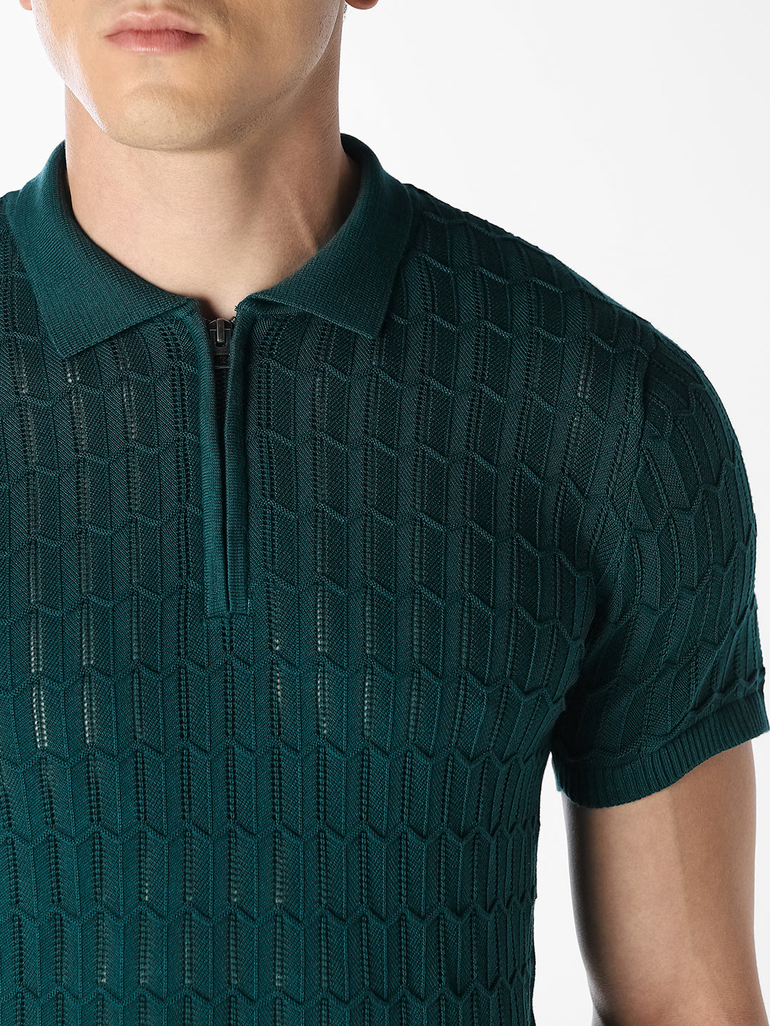 Green Knitted Polo