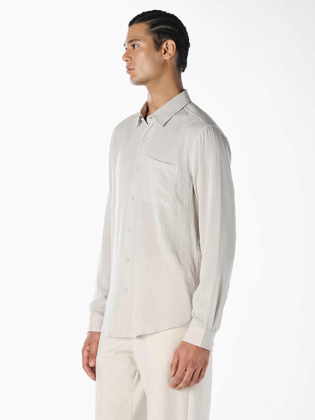 Off-White Solid Shirt