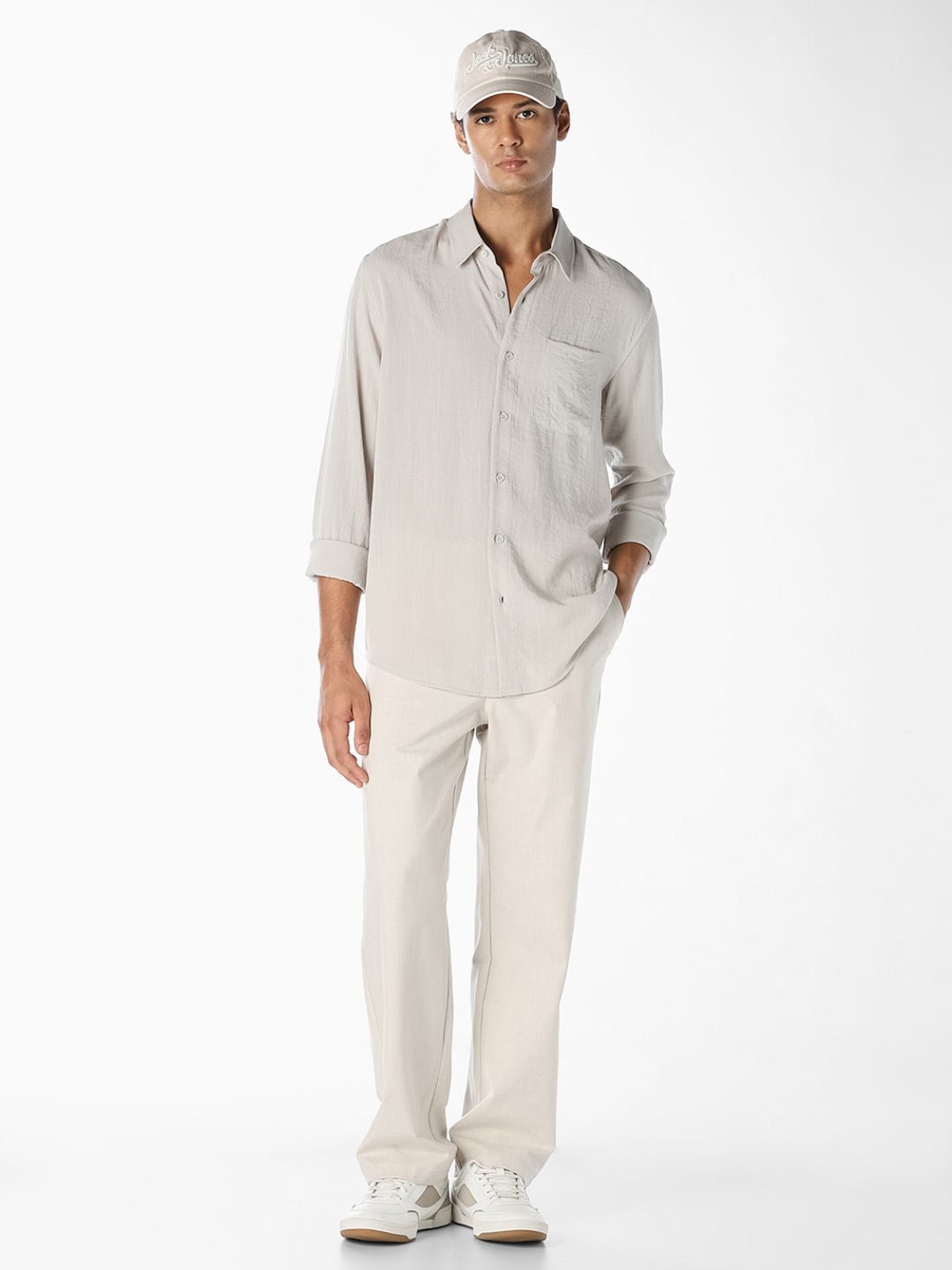 Off-White Solid Shirt