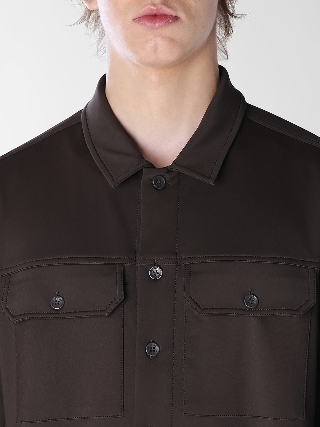 Dark Brown Oversized Shirt