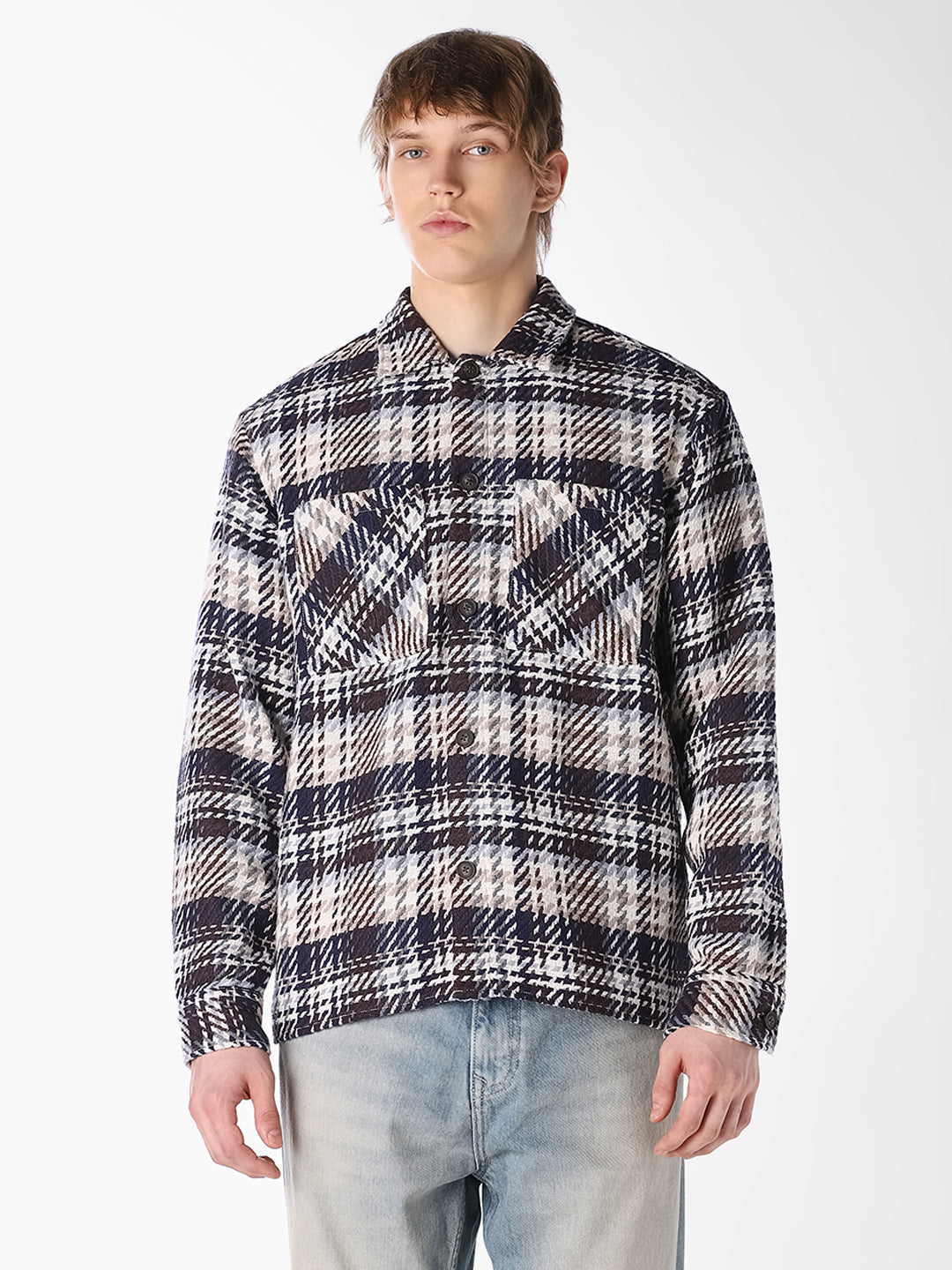 Plaid Twill Overshirt