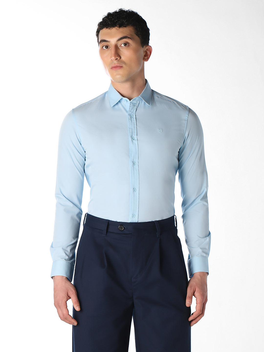 Light Blue Slim Fit Formal Shirt