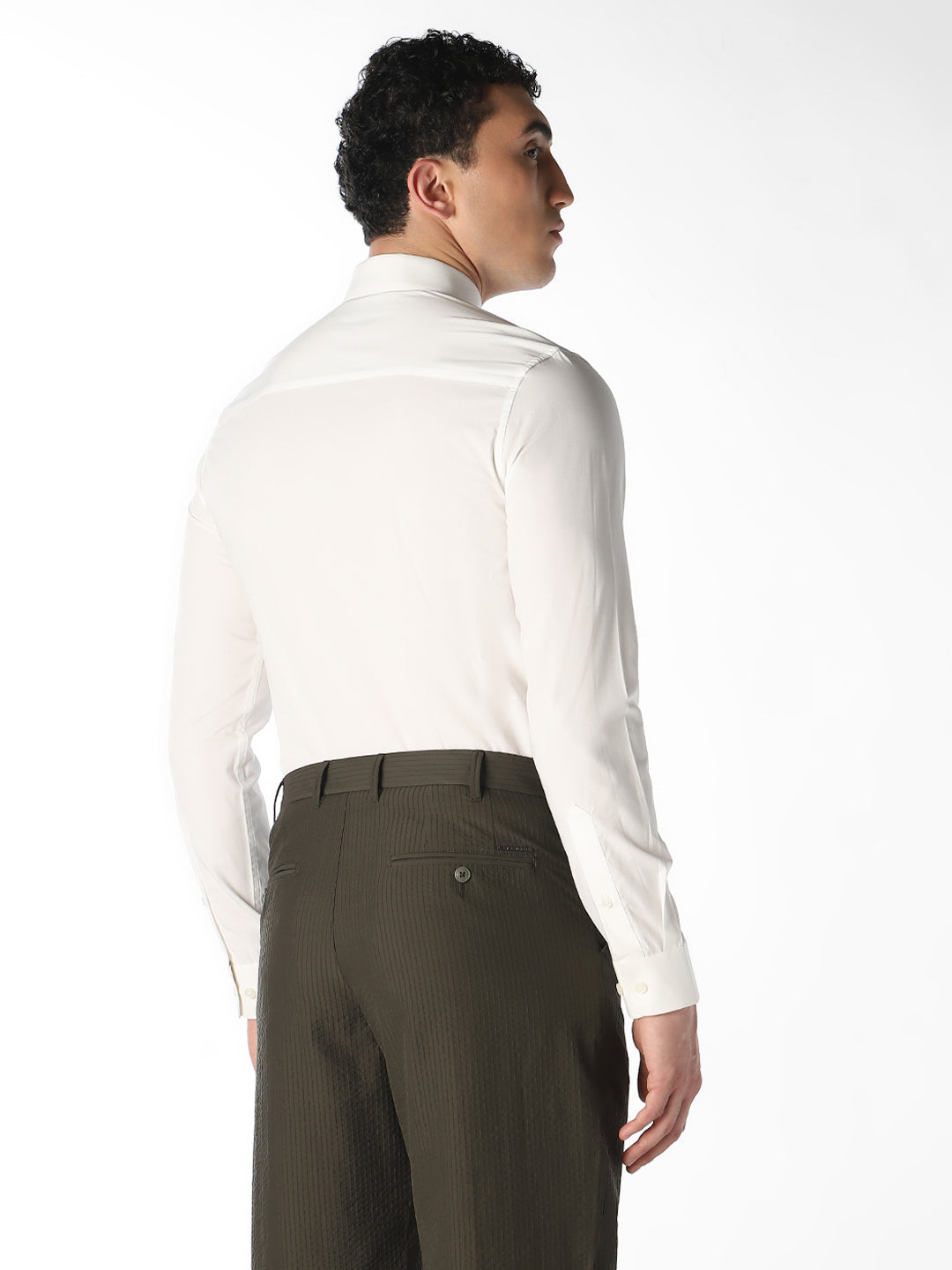 White Slim Fit Formal Shirt