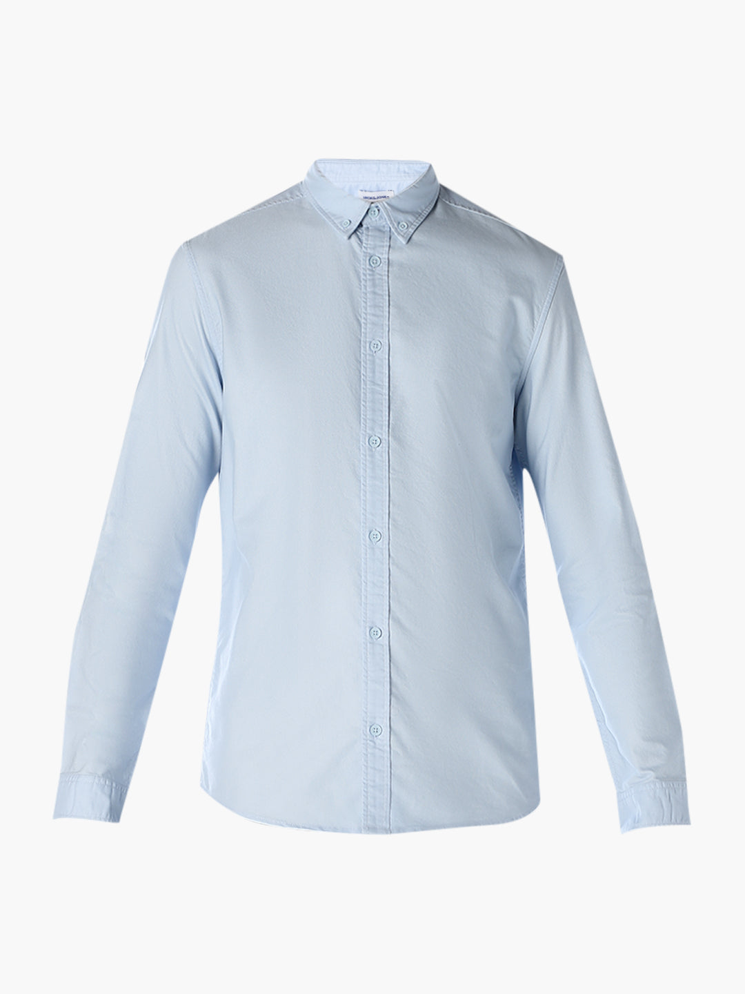 Light Blue Cotton Regular Fit Shirt