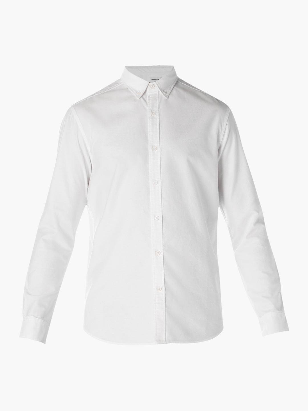 White Cotton Regular Fit Shirt