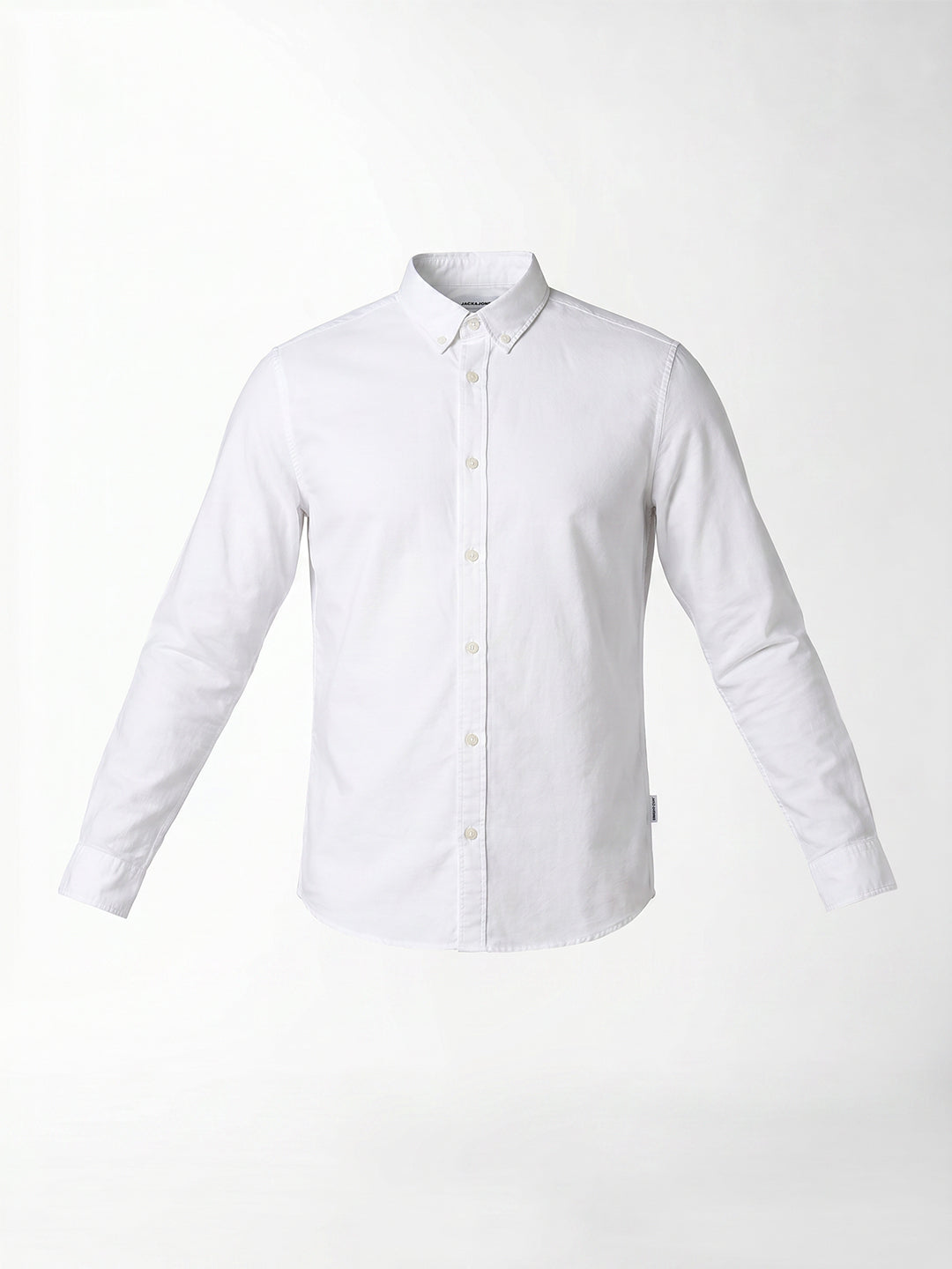 White Cotton Regular Fit Shirt