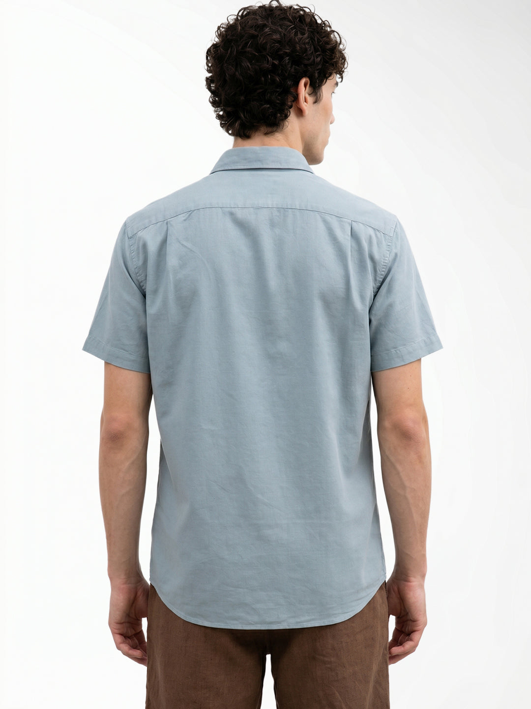 Grey Linen Blend Shirt