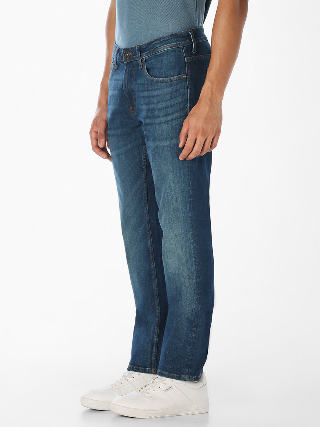 Blue Washed Clark Regular Fit Jeans