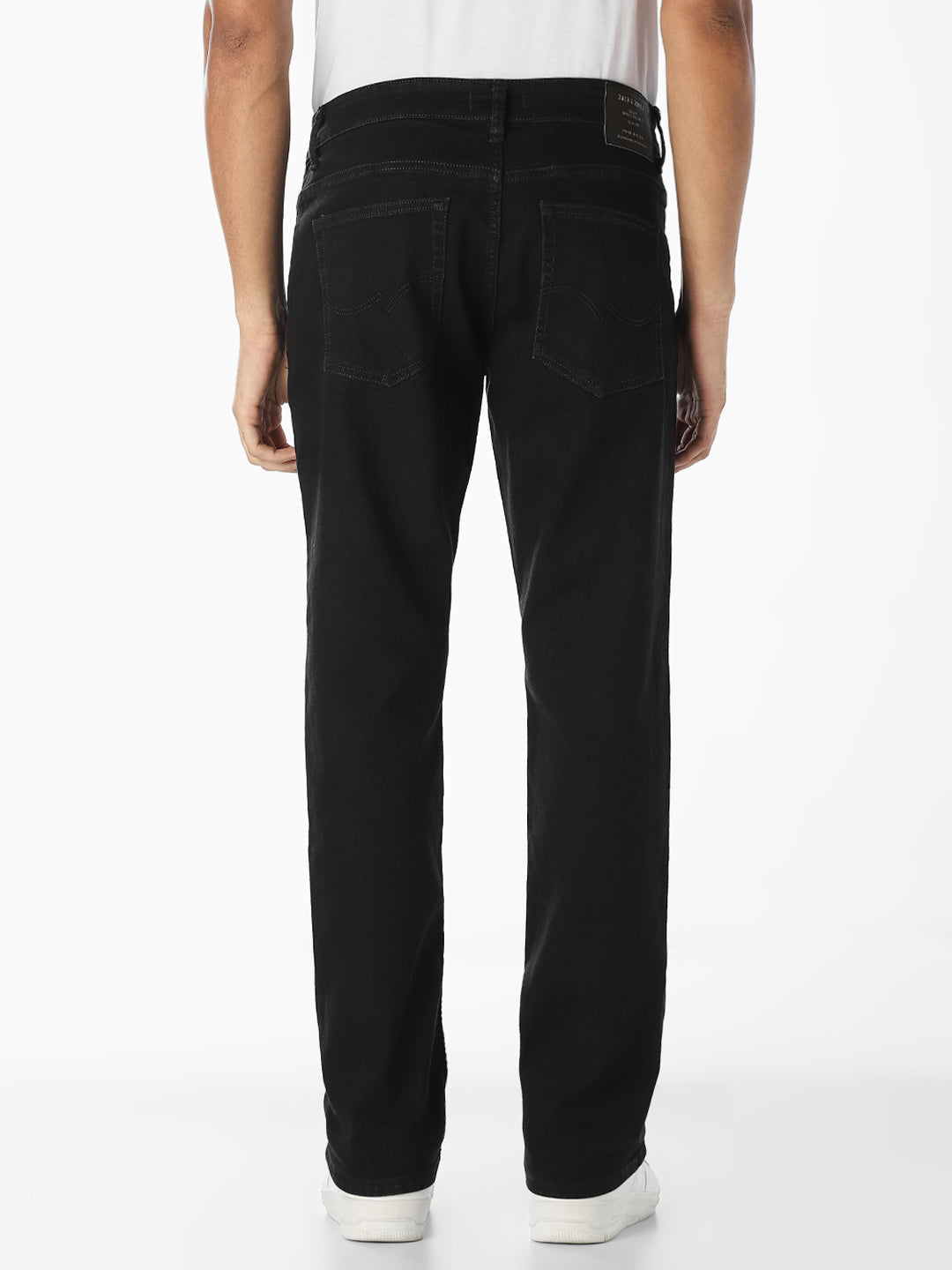 Black Low Rise Clark Regular Fit Jeans