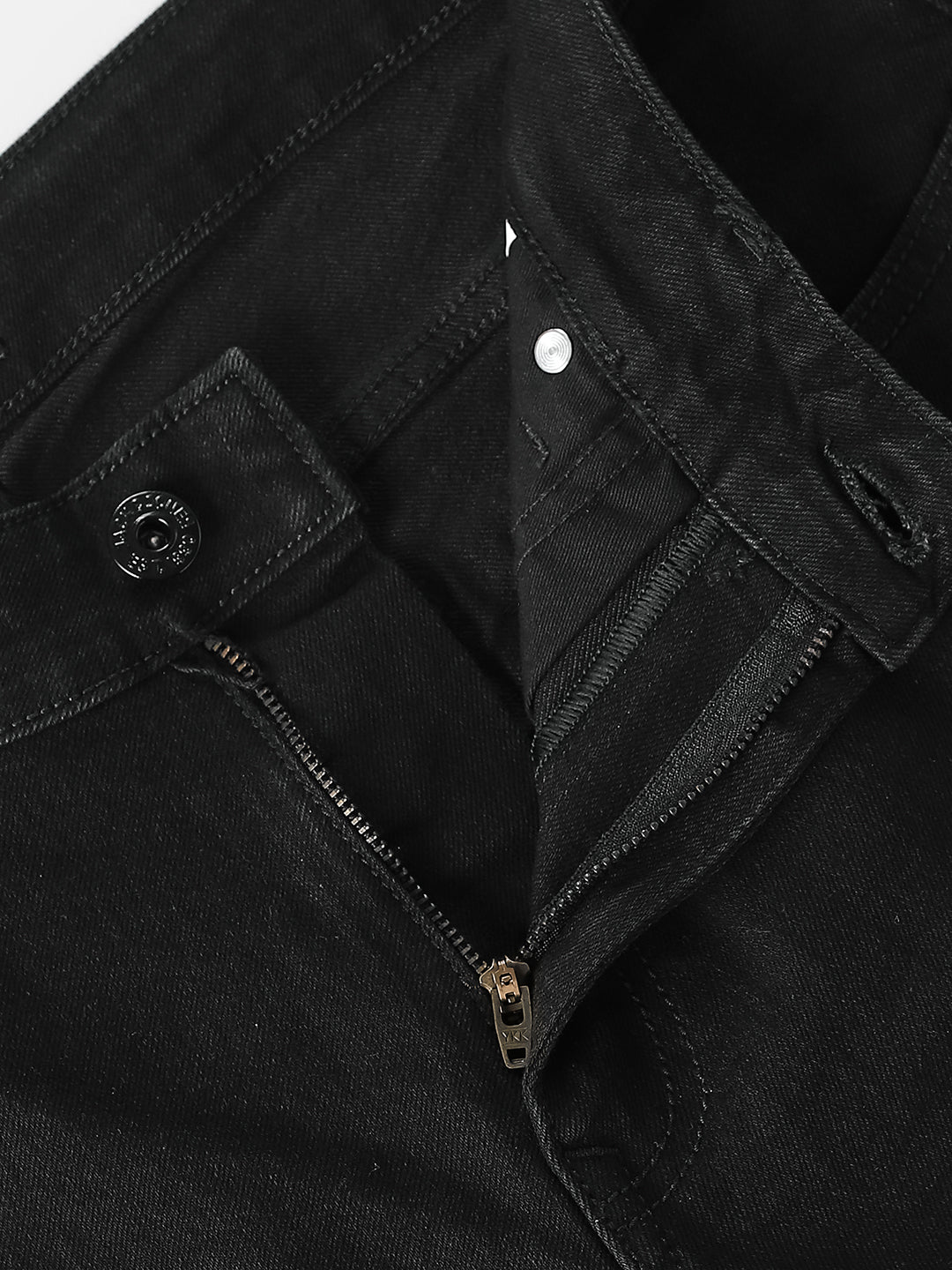Black Low Rise Clark Regular Fit Jeans