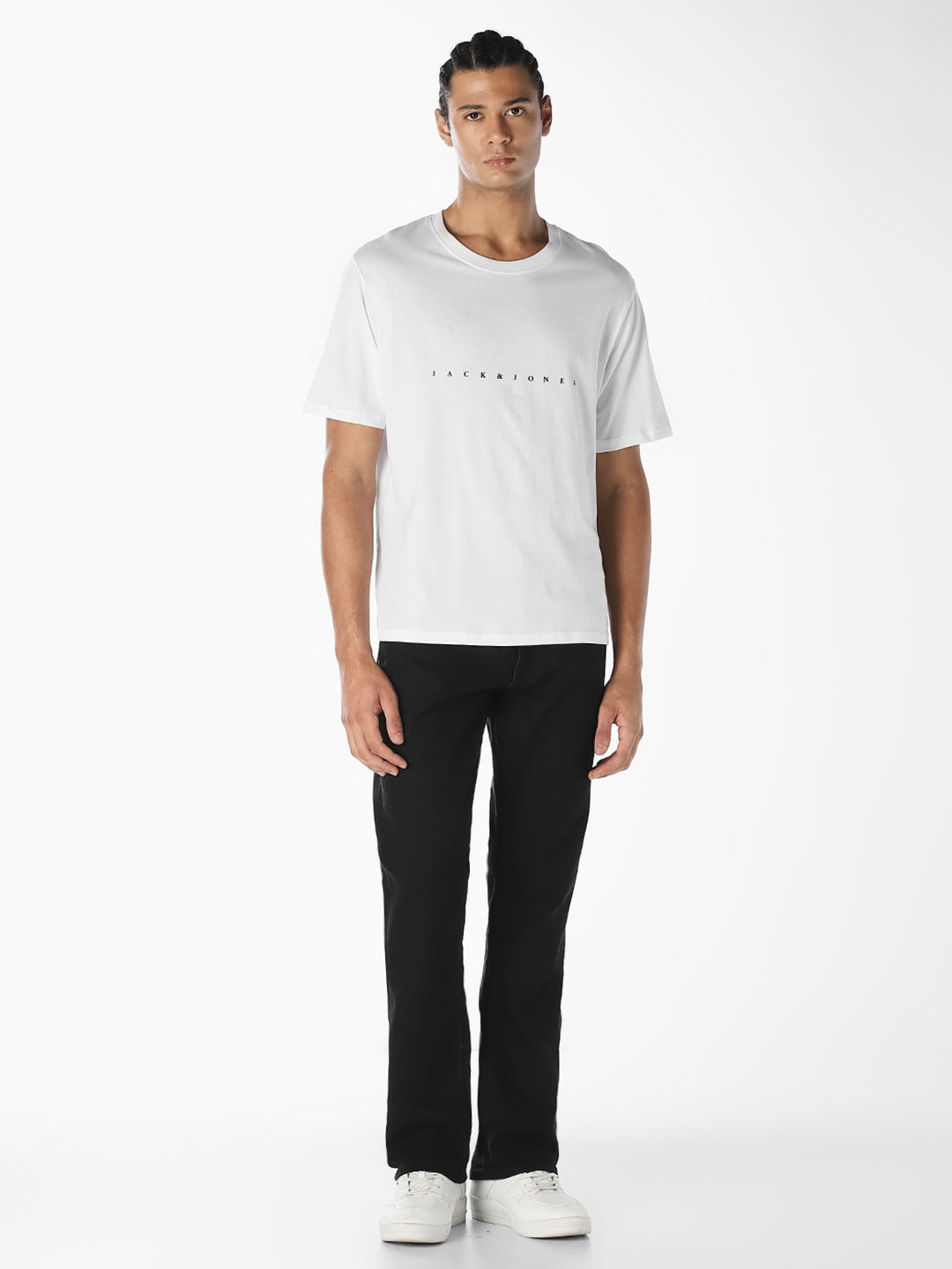 Black Low Rise Clark Regular Fit Jeans