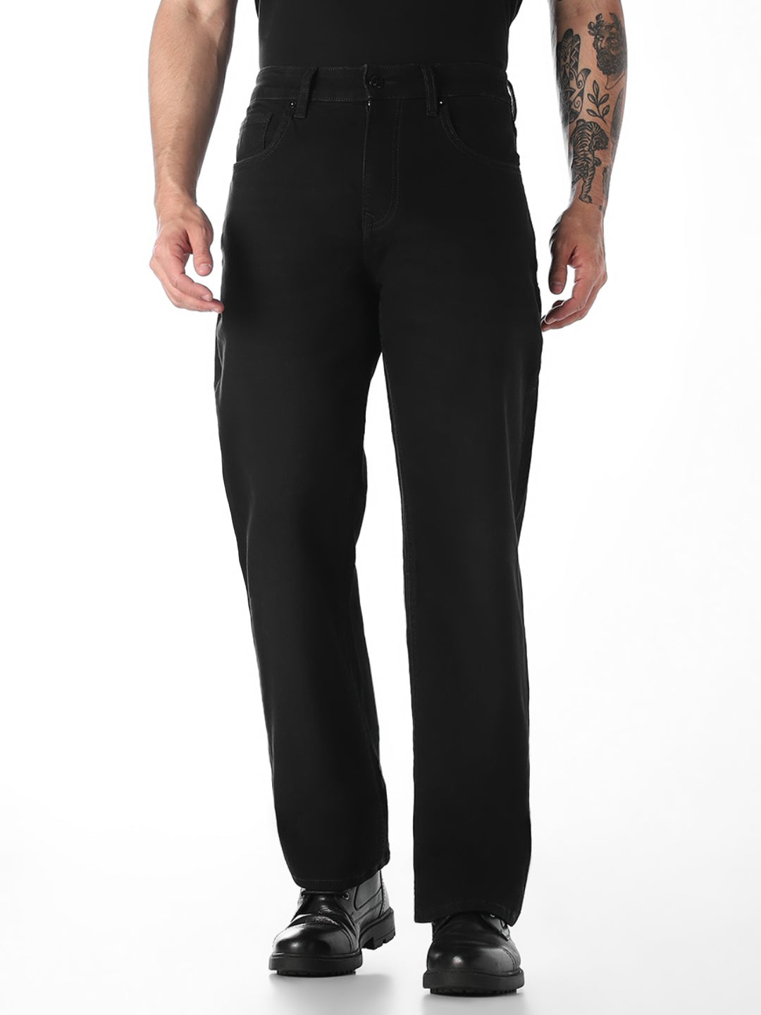 Black High Rise Ray Bootcut Jeans