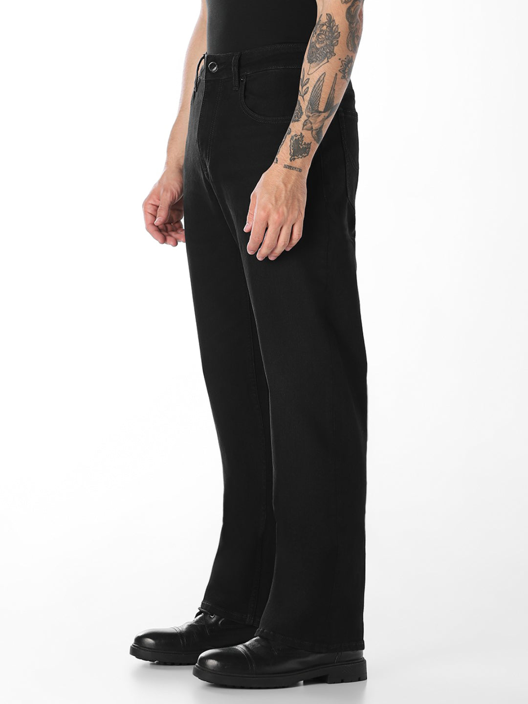 Black High Rise Ray Bootcut Jeans