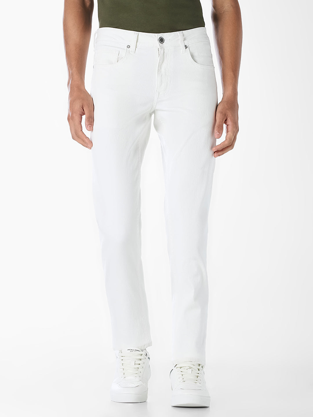 White Glenn Slim Fit Jeans