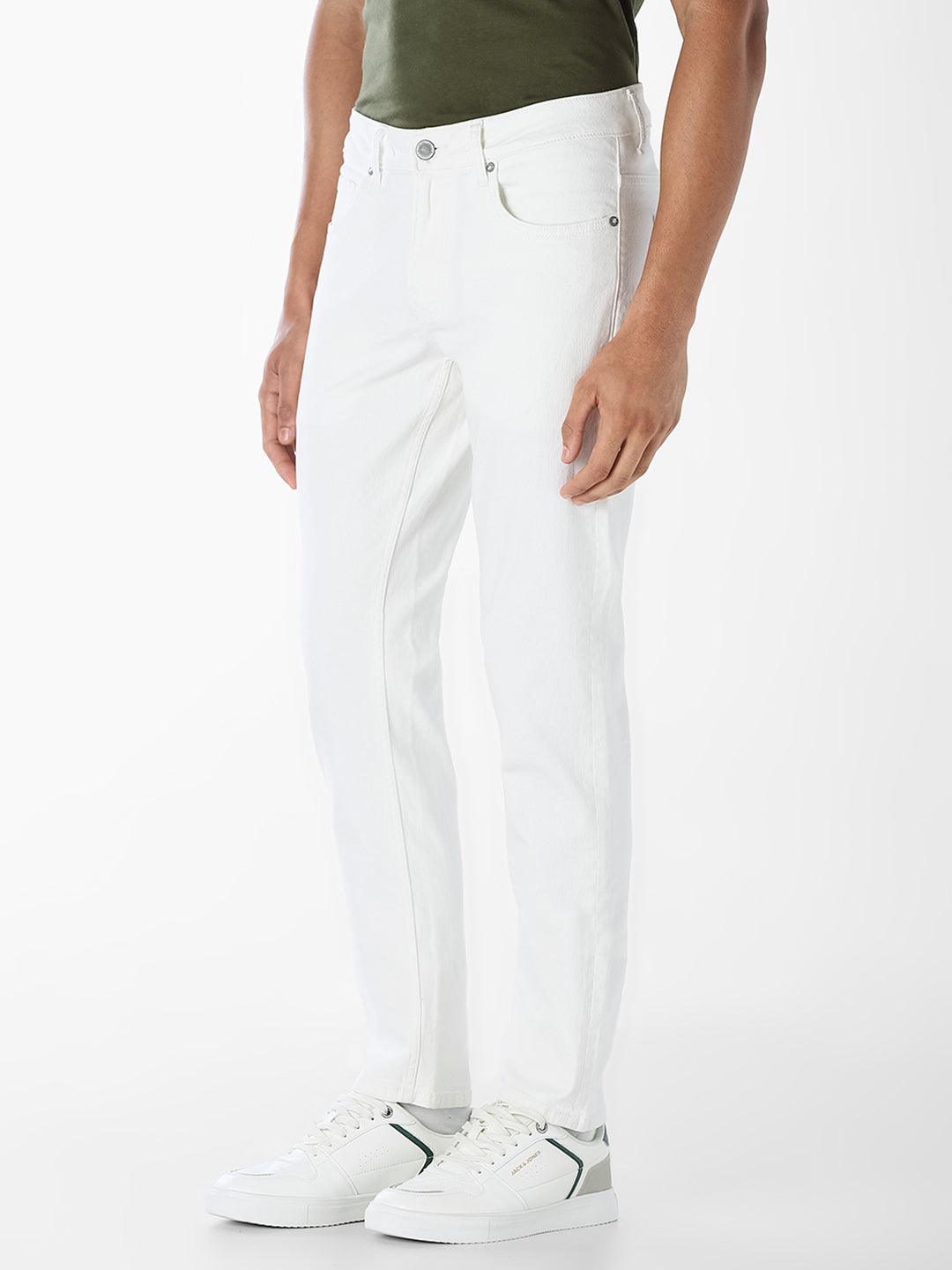 White Glenn Slim Fit Jeans