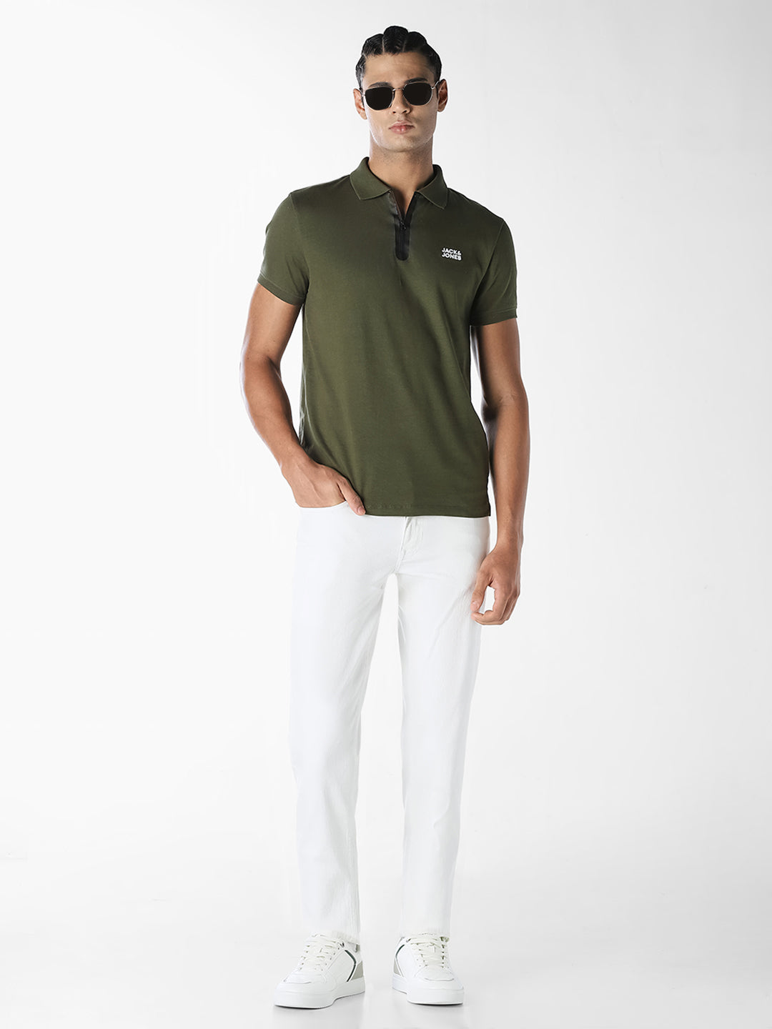 White Glenn Slim Fit Jeans