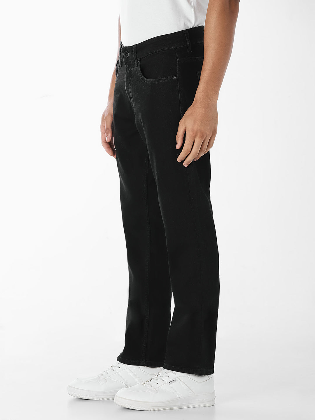 Black 5 Pocket Clark Regular Fit Jeans