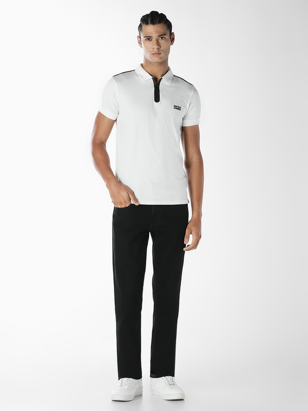 Black 5 Pocket Clark Regular Fit Jeans