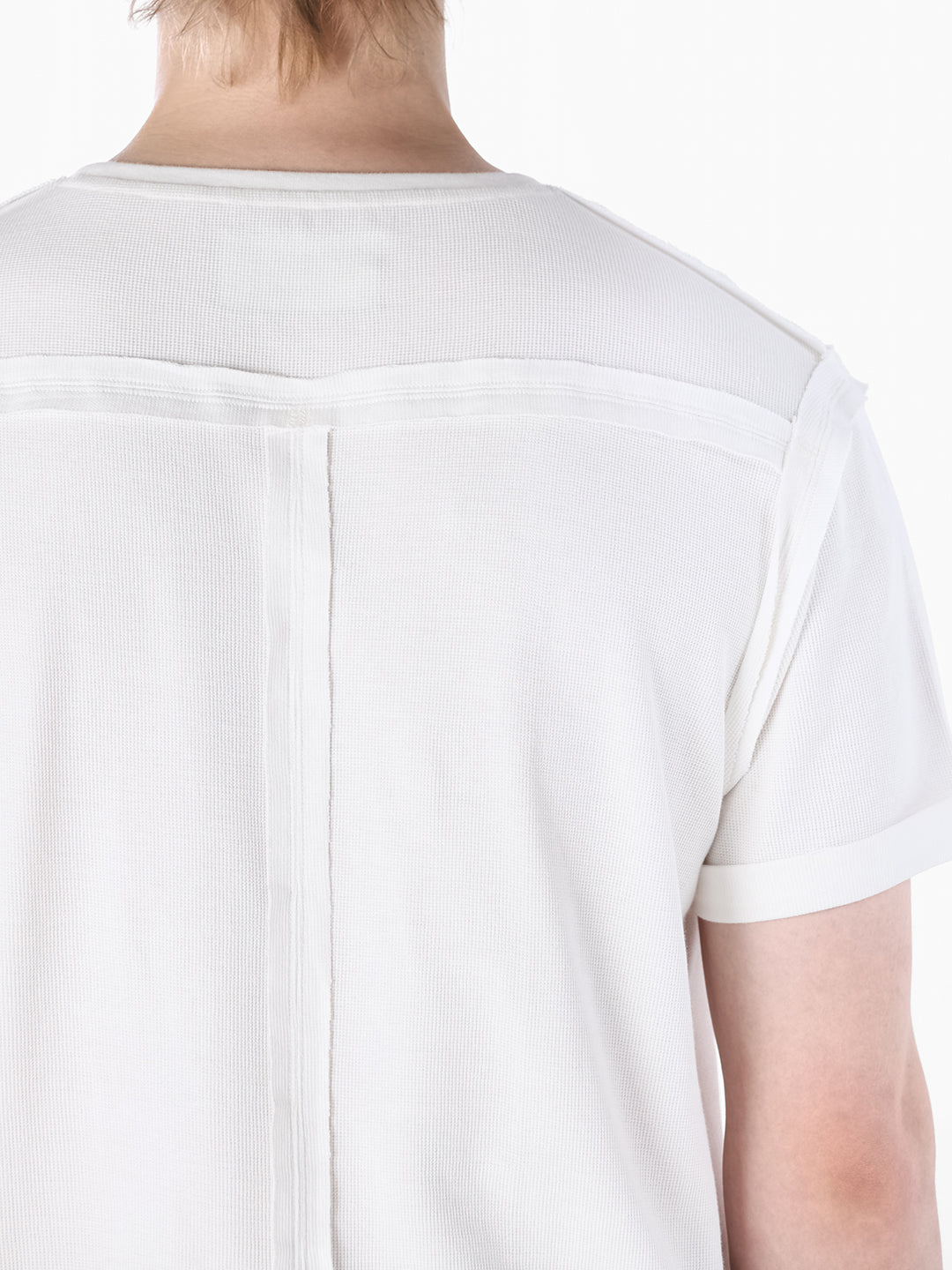 White Cotton Crew Neck T-shirt