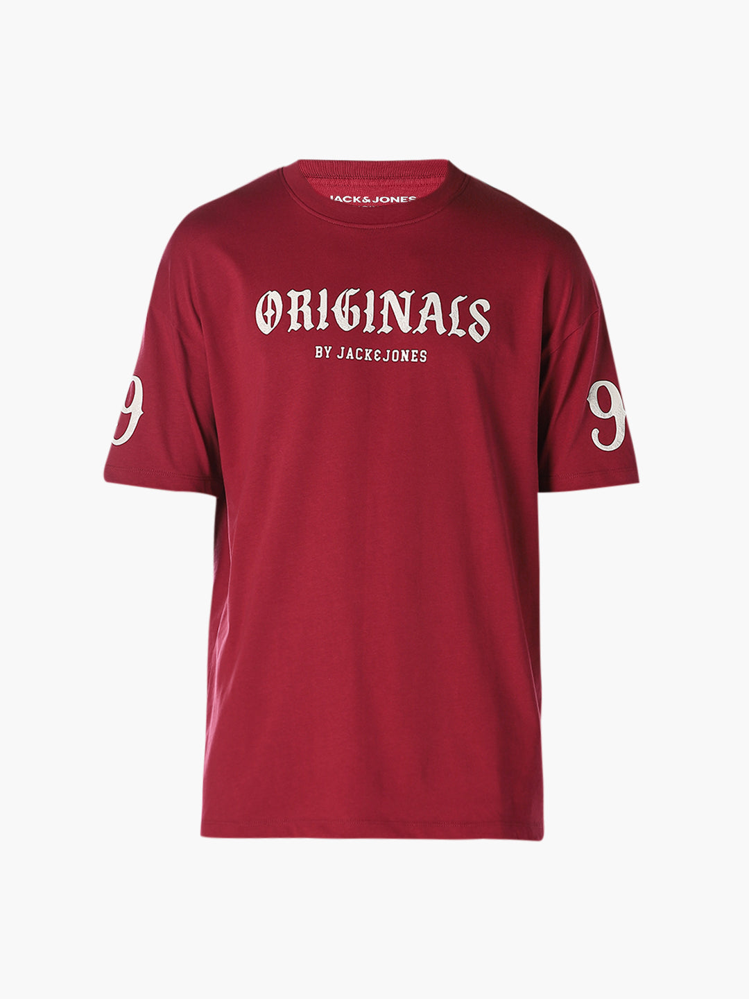 Red Printed Oversized T-shirt