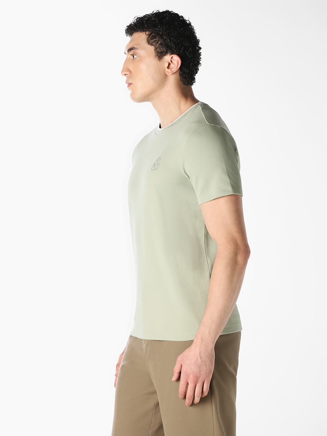 Light Green Crew Neck T-shirt