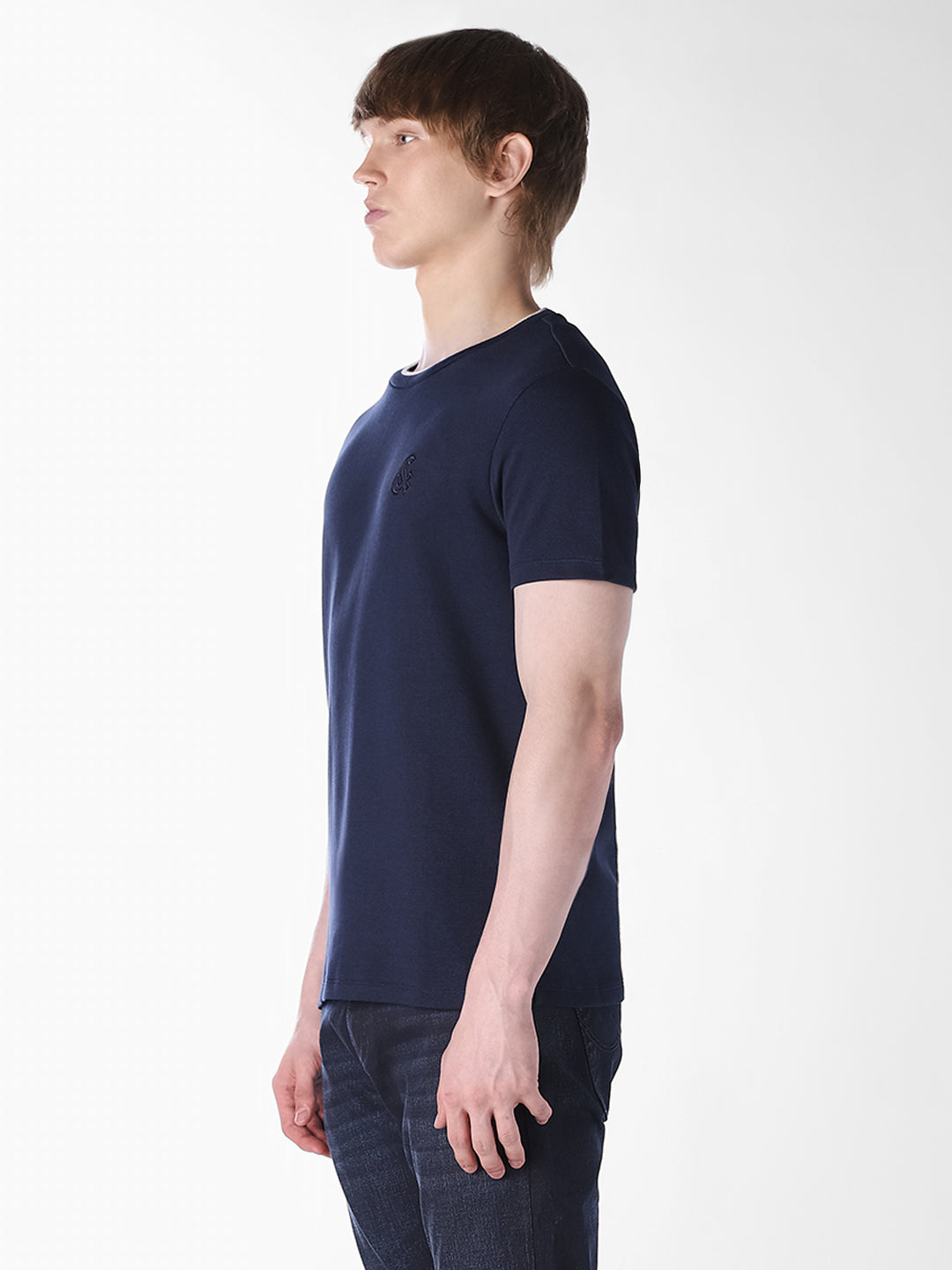 Dark Blue Regular Fit T-shirt