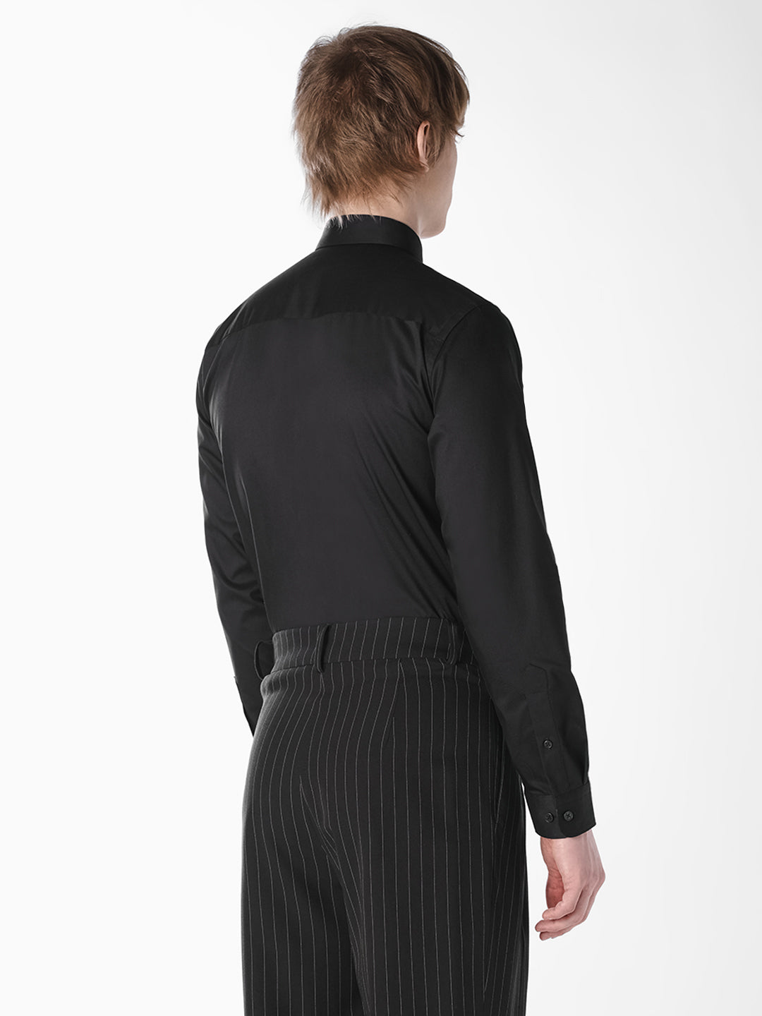 Black Regular-fit twill shirt