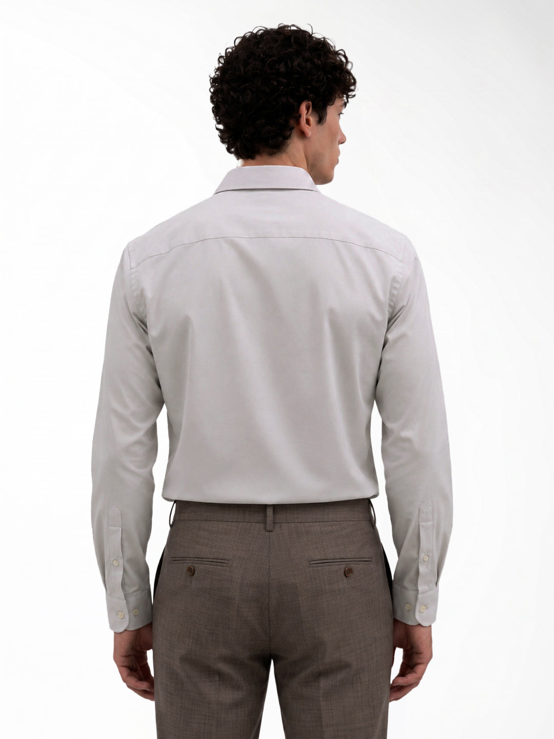 Grey Regular-fit twill shirt
